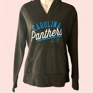 Fanatics Carolina Panthers Black Pullover Hoodie with Blue & White Logo